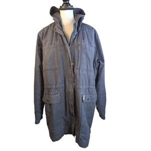 Carhartt Womens XL Duck Canvas Sherpa Lined Parka Jacket Hooded  Utility